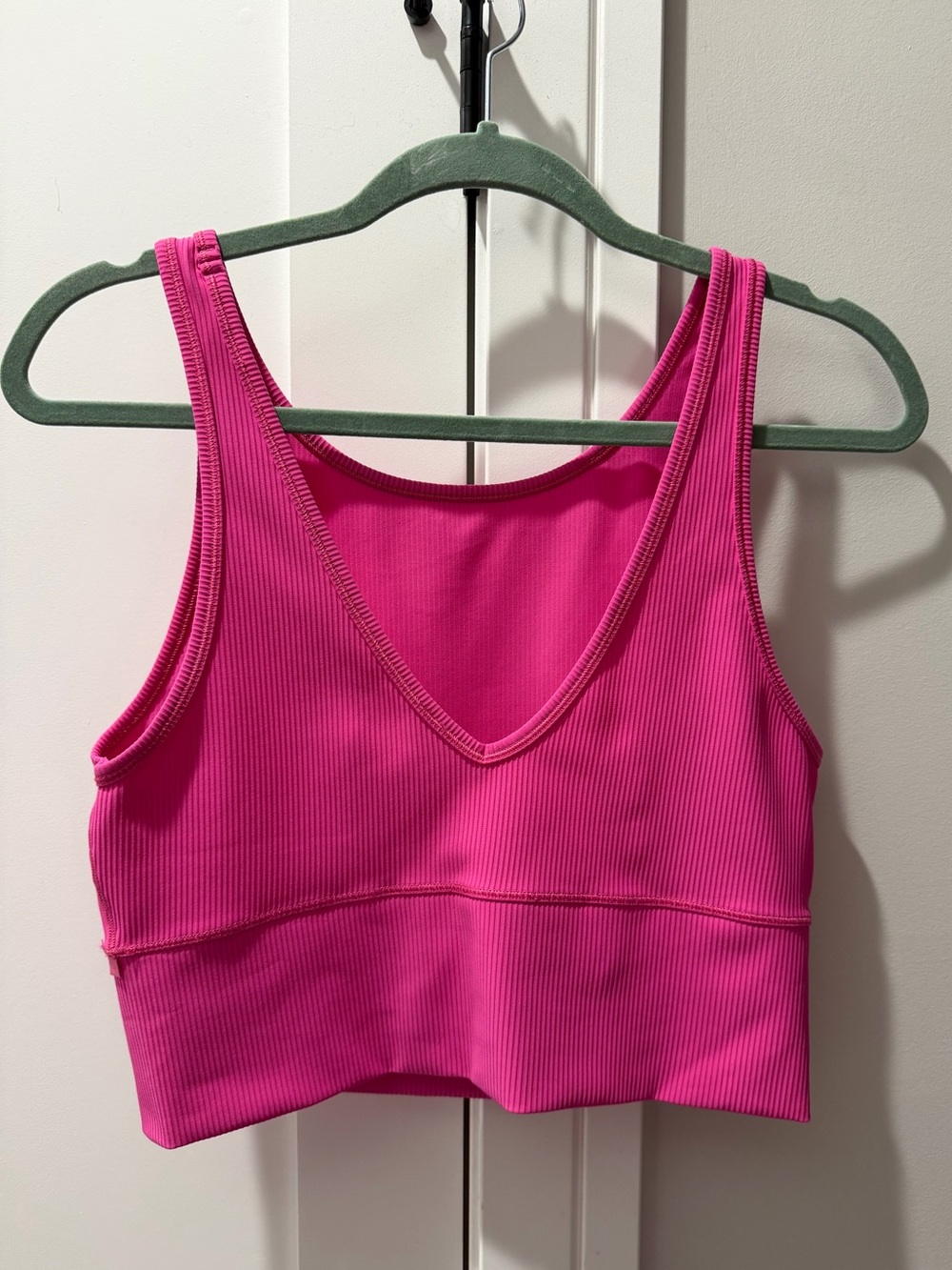 Lululemon Power Pivot Tank Top *Rib Sonic Pink Size M - Picture 4 of 4